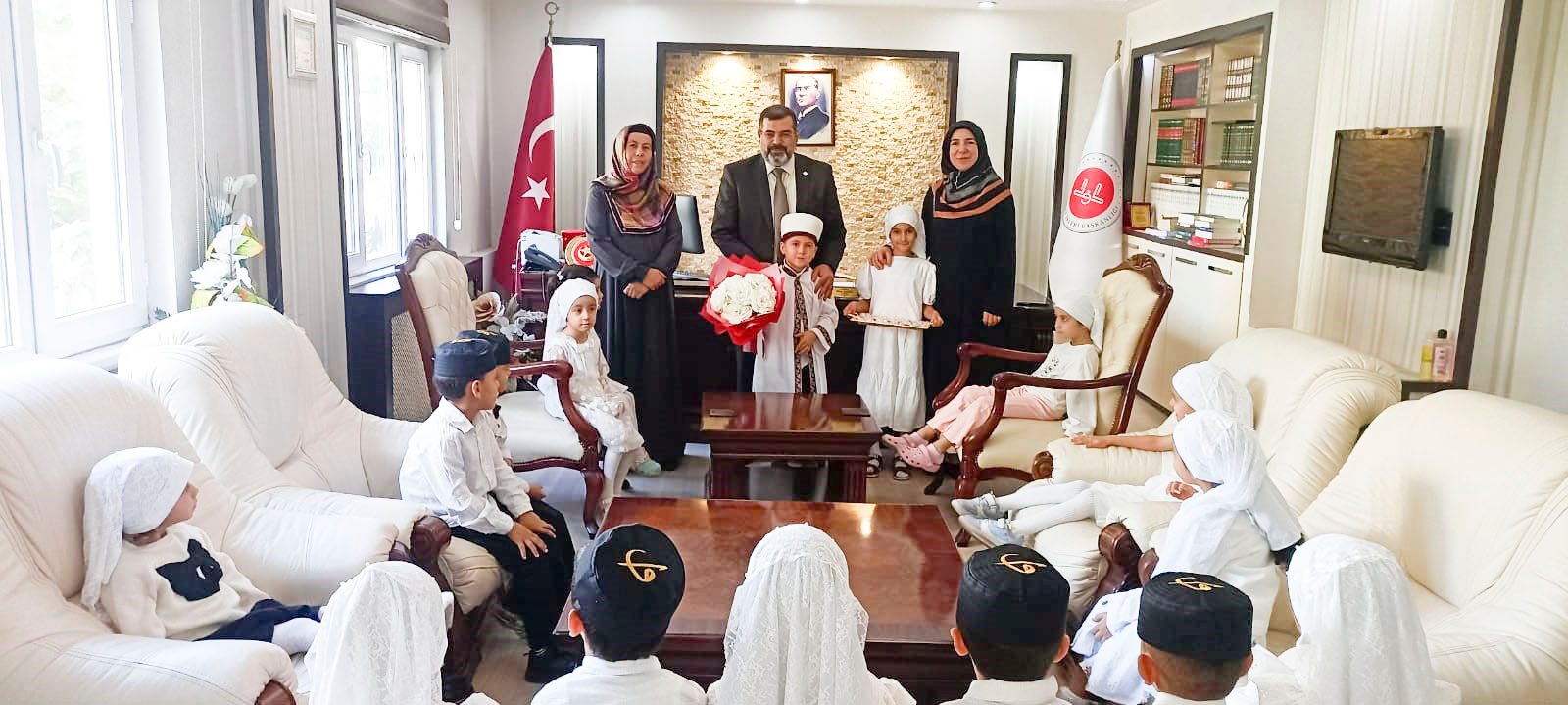 4-6 Yaş Kur’an Kursu Öğrencilerinden İl Müftüsü Durmuş’a Ziyaret