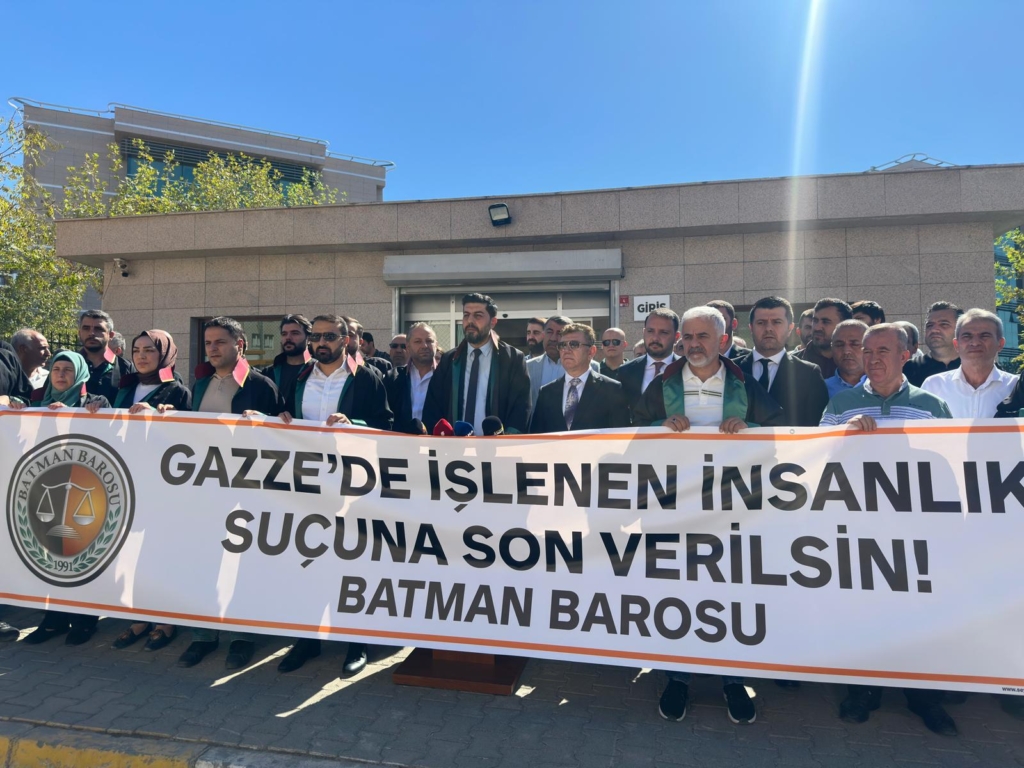 Batman Barosu’ndan İsrail hakkında suç duyurusu