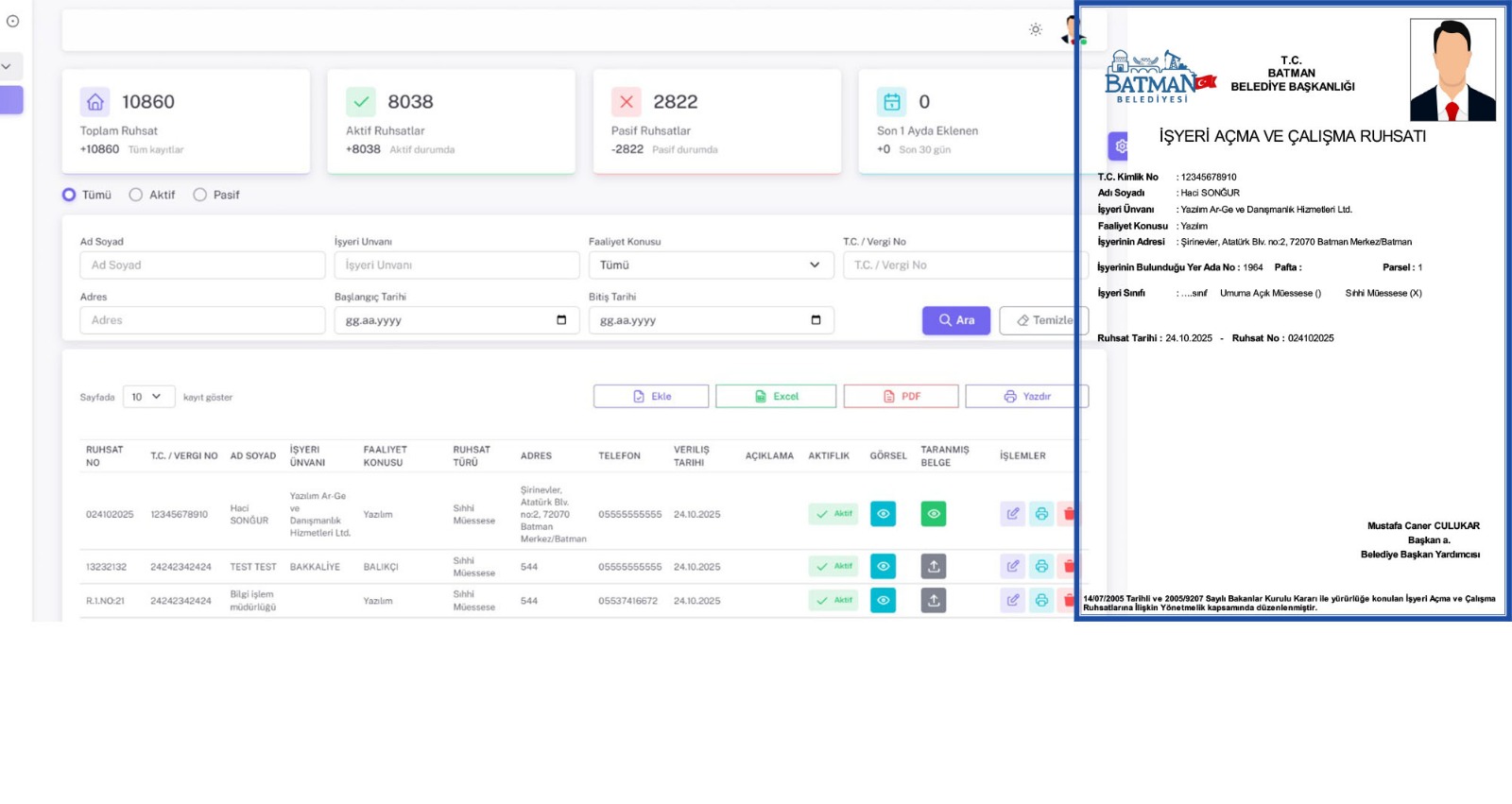 Belediye, Ruhsat İşlemlerini Dijital Ortama taşındı