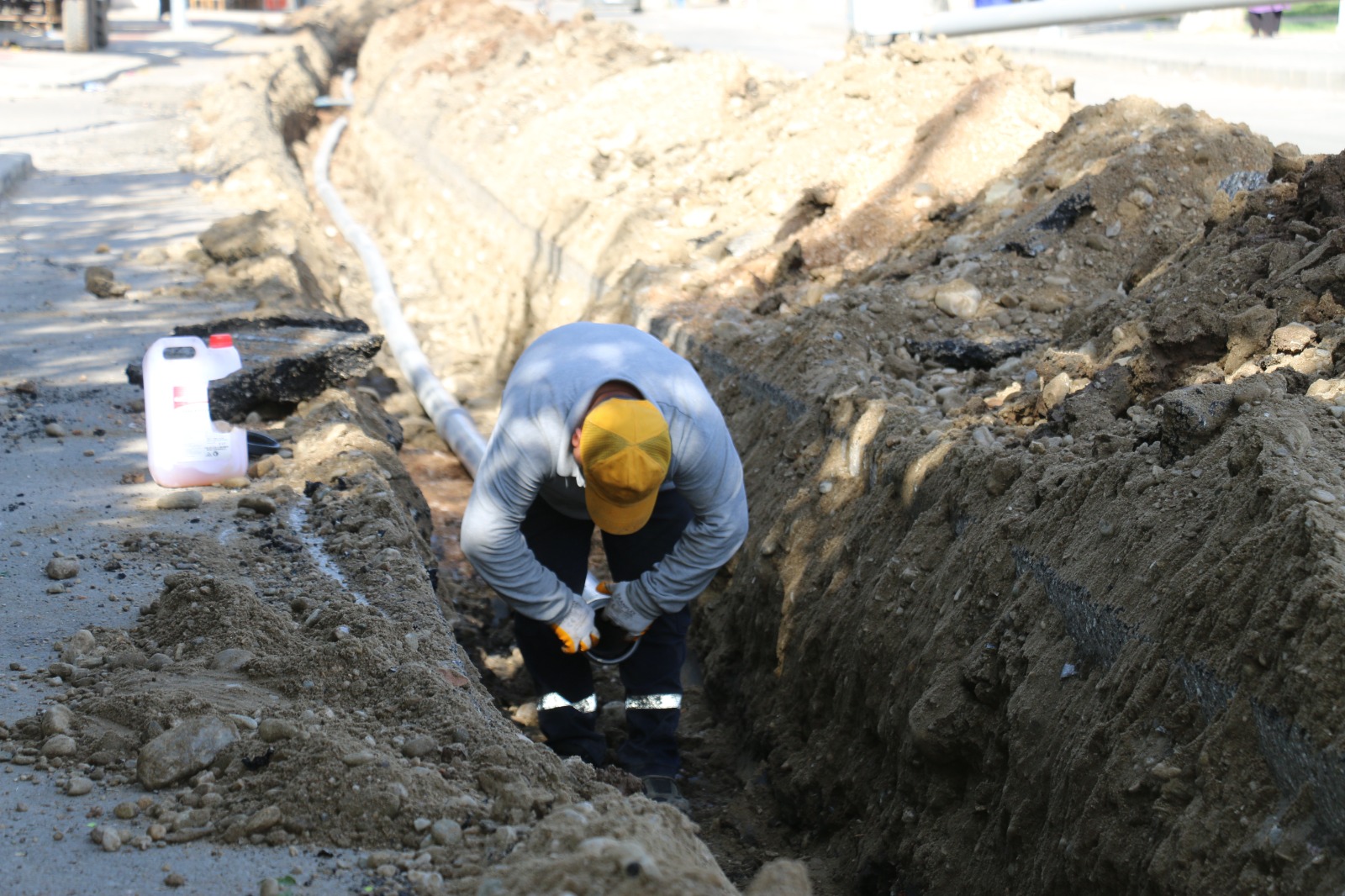 Çay Mahallesi’ne 1 KM Uzunluğunda İçme Suyu Hattı
