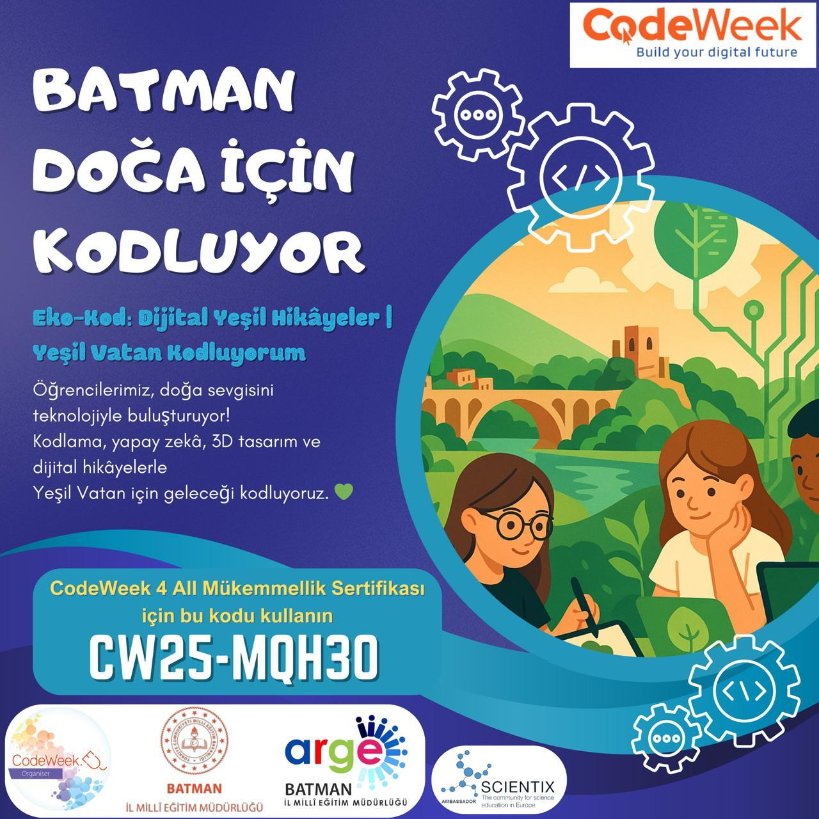 Batmanlı Öğrenciler “Yeşil Vatan” İçin Kod Yazıyor