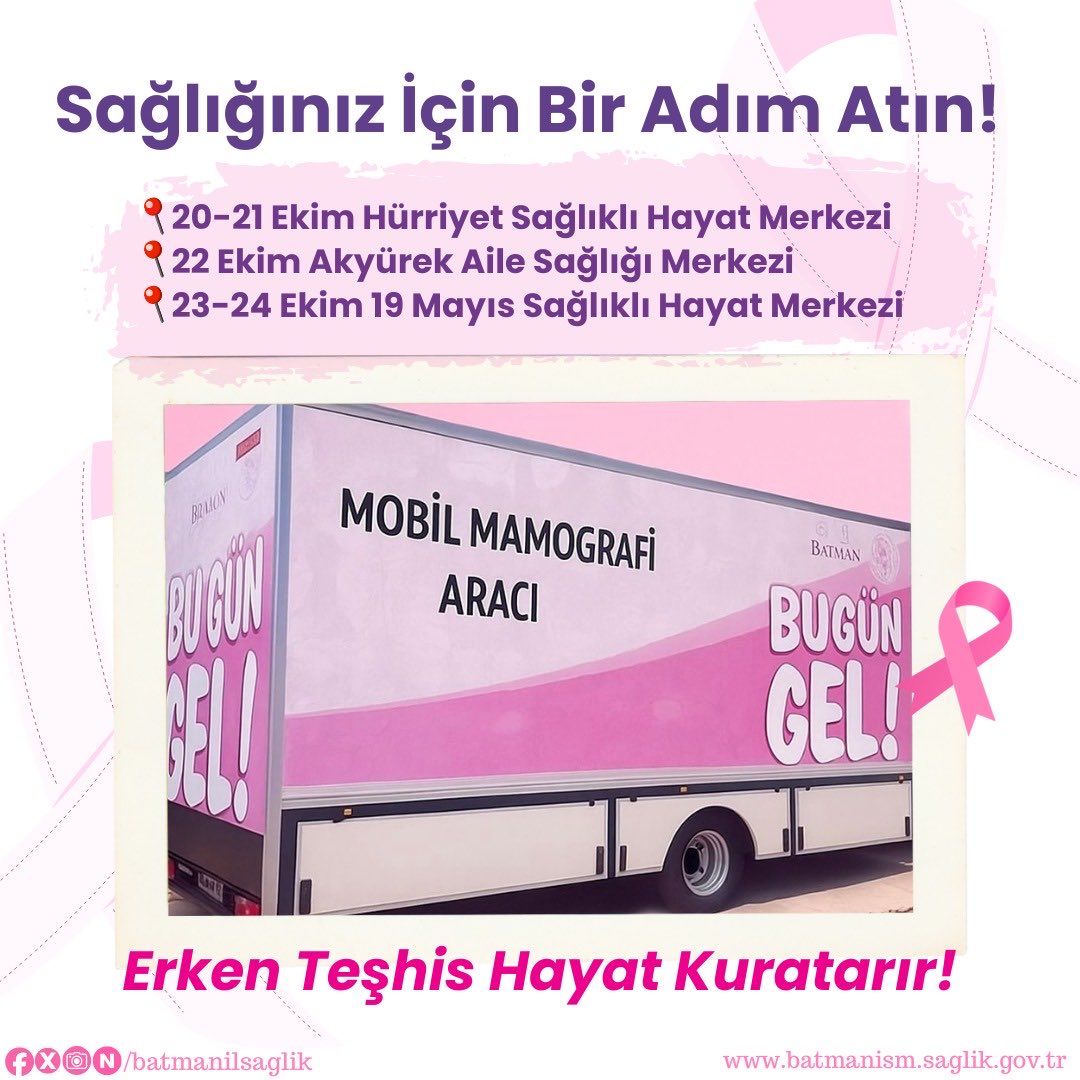 Ücretsiz Meme Kanseri Taraması Başlıyor