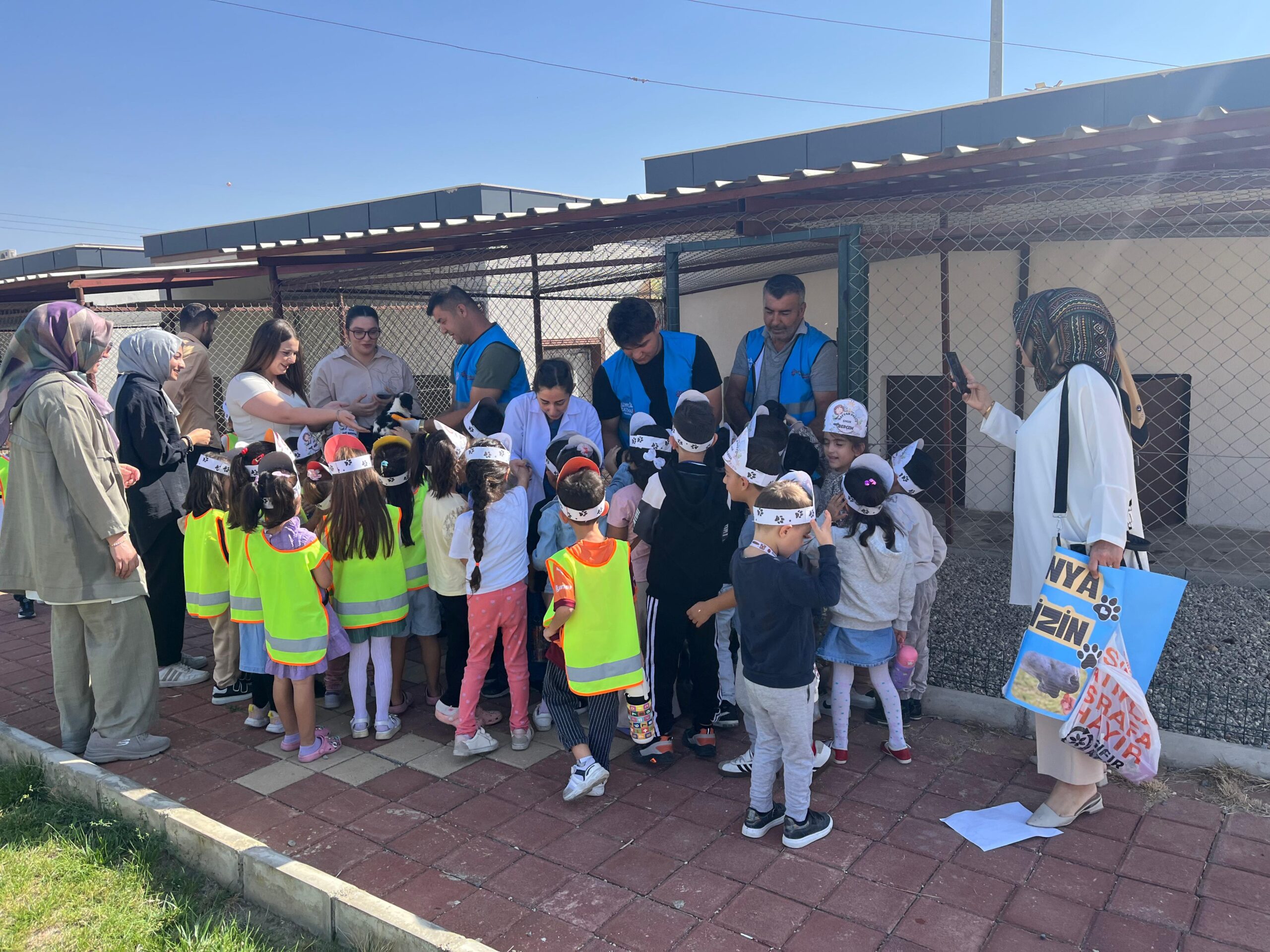 Minik Öğrencilerden Hayvanlara Sevgi Ziyareti