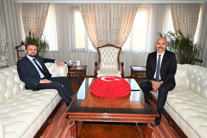 Türkiye Ulusal Ajansı Başkanı İlker Astarcı’dan Vali Ekrem Canalp’e Ziyaret