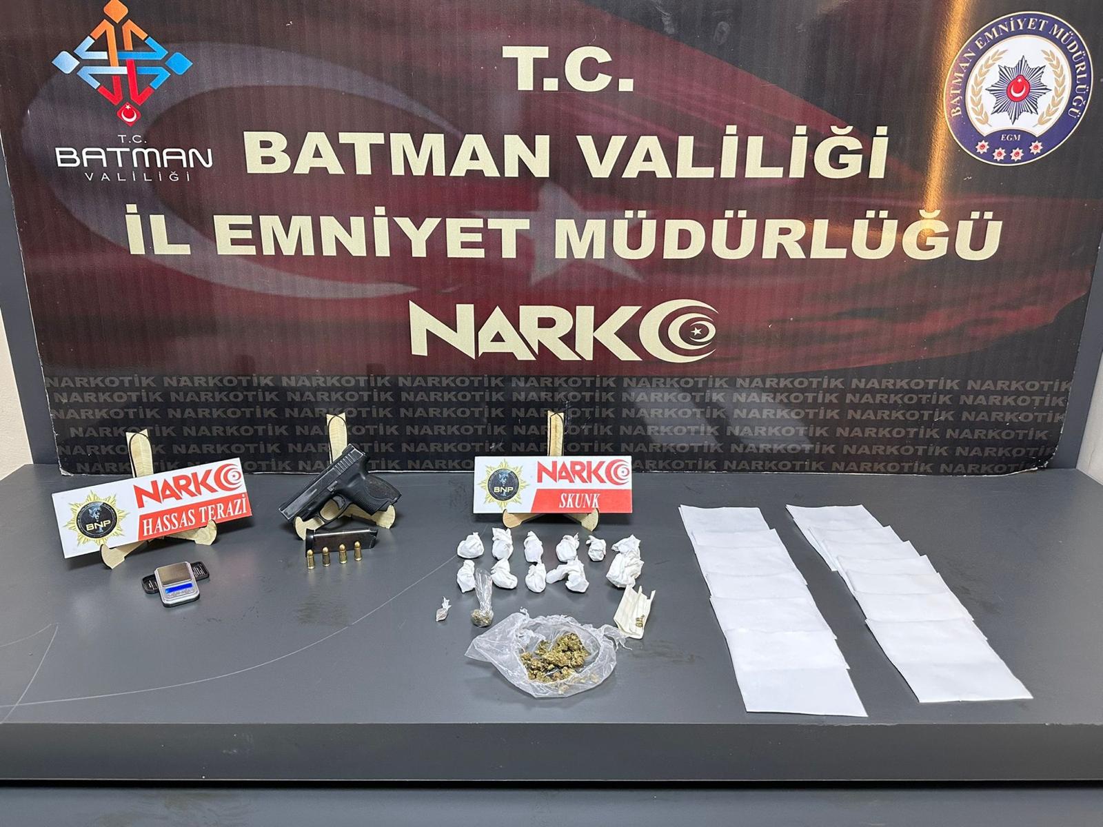 Batman’da Uyuşturucu Operasyonu: 2 Şüpheli Tutuklandı
