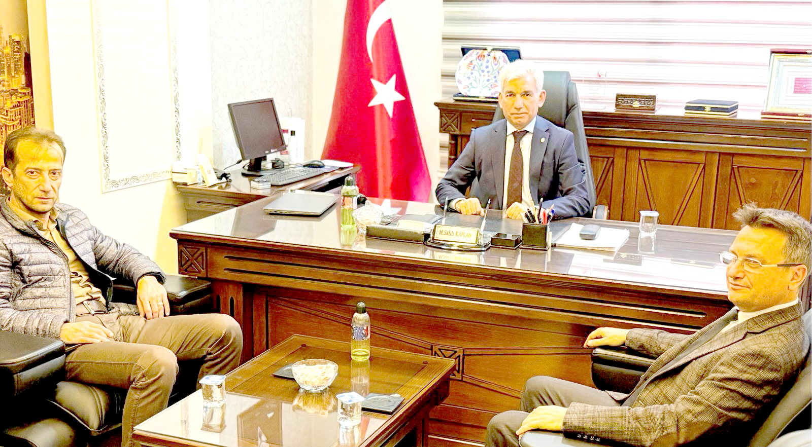 Defterdar Şenses’ten BESOB Başkanı Kaplan’a ziyaret