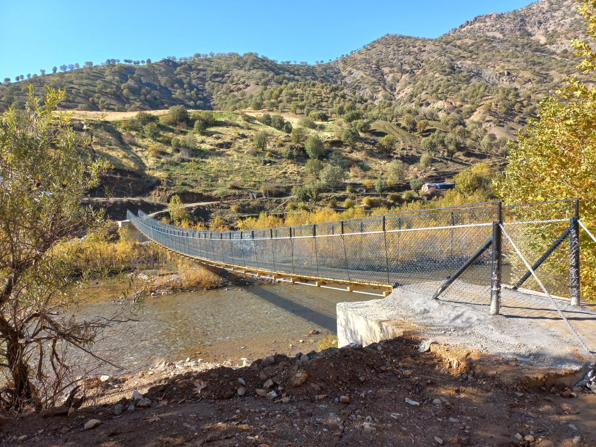Yolüstü Köyünde 60 Metrelik Asma Köprü hizmete açıldı