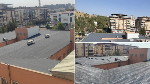 Hastane çatısı yenilendi