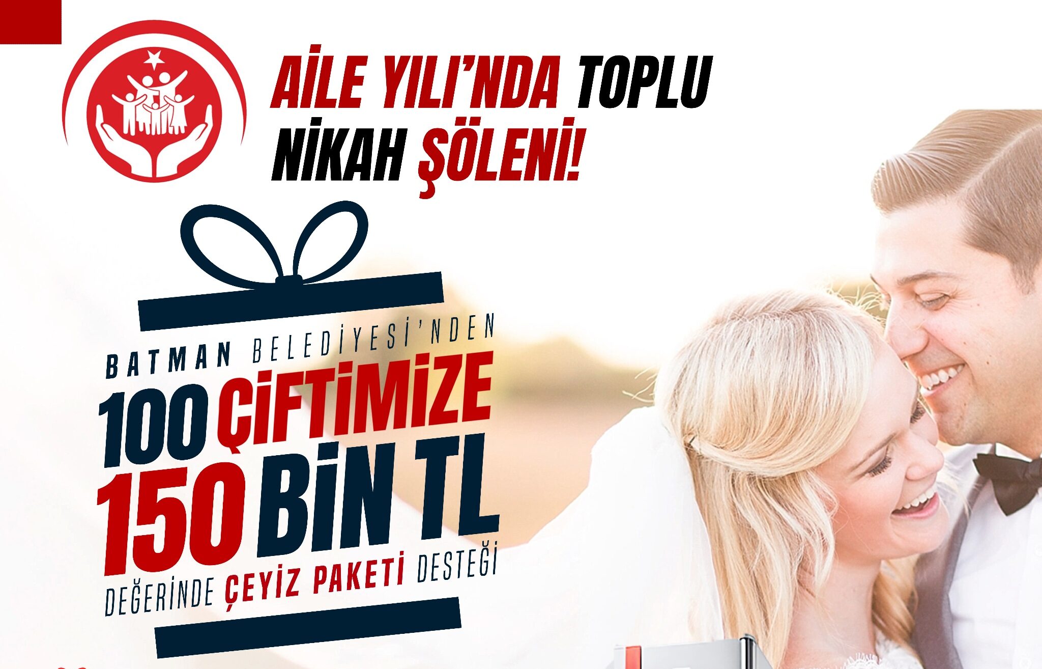 Batman Belediyesi’nden 100 Çifte Çeyiz Desteği ve Toplu Nikâh Töreni