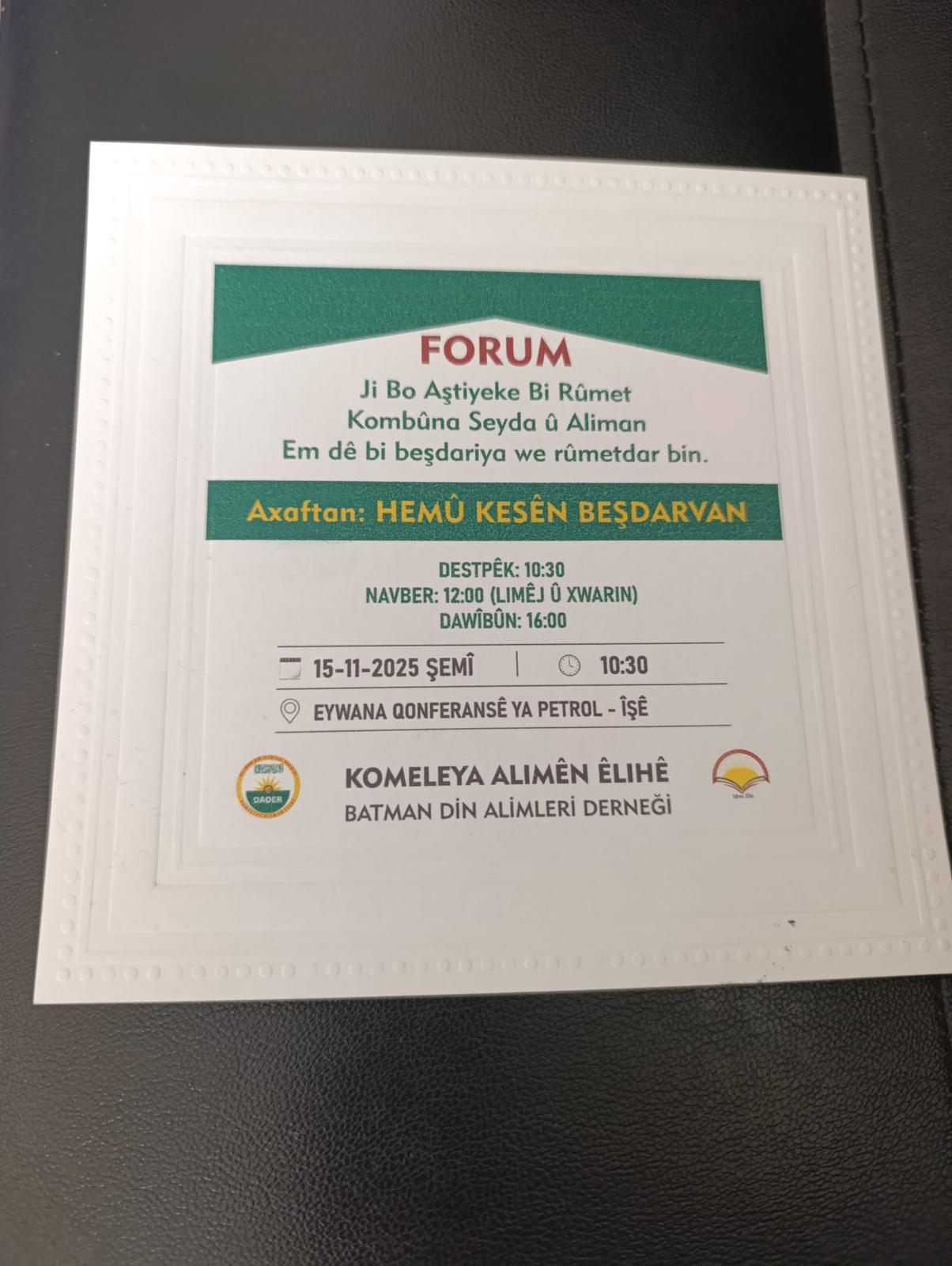 DBP ve DEM Parti Heyeti Batman’da Taziye Ziyaretleri ve Forum Etkinliğine Katılacak