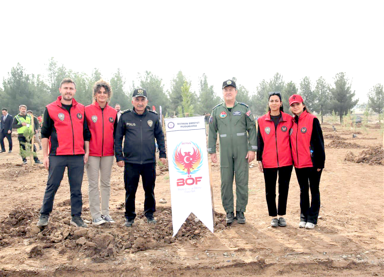 Batman Emniyeti Fidan Dikim Etkinliğine Katıldı