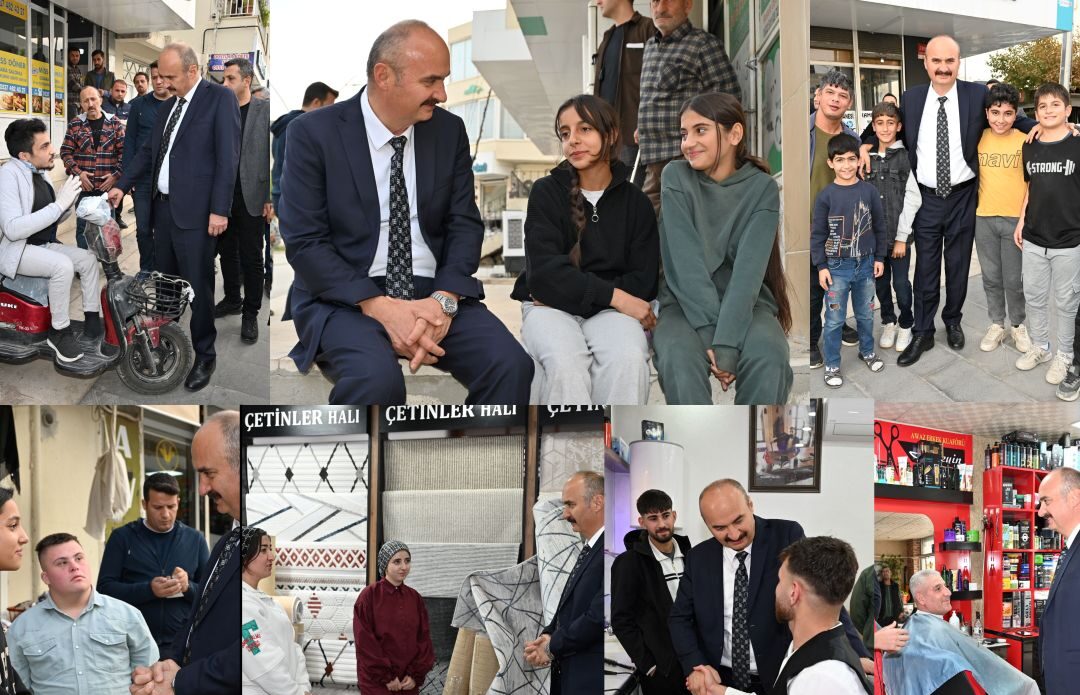 Vali Canalp Gülistan 2 Caddesi esnafını ziyaret etti