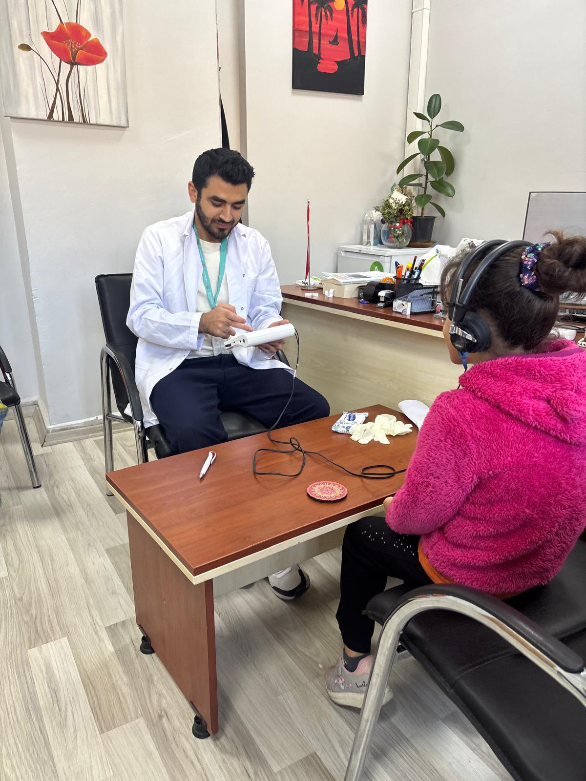 Öğrencilere işitme taraması yapıldı