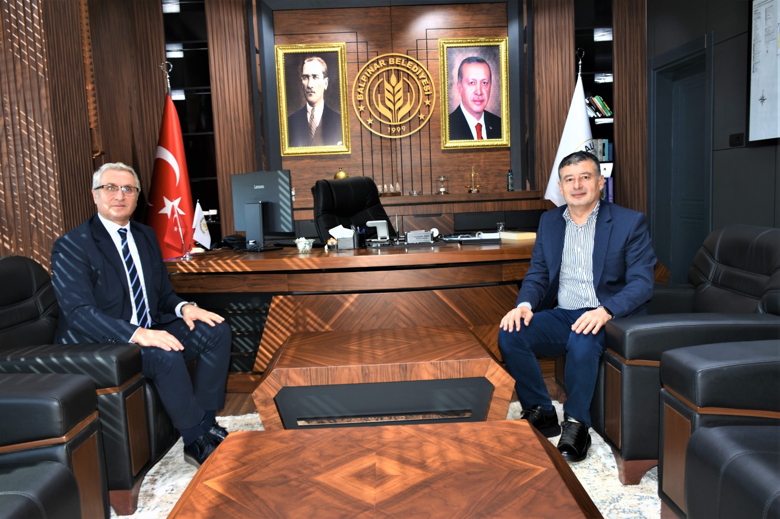 Müdür Ciğer, Balpınar Belediye Başkanı Ekmiş’i Ziyaret Etti