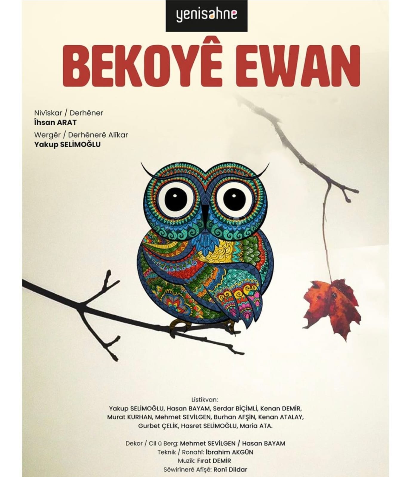 Batman 2. Tiyatro Festivali Kapsamında “Bekoyê Evan” Sahnelenecek