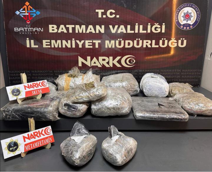 Batman’da Uyuşturucu Operasyonu 12 Kilo Uyuşturucu Madde Ele Geçirildi