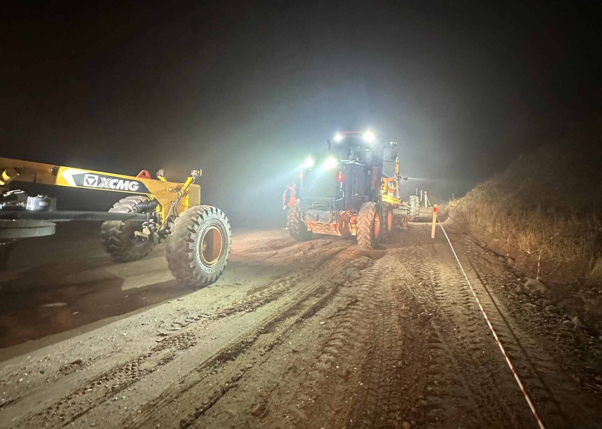 Diyarbakır-Batman Devlet Yolu’nda Yapım Çalışması ve Sis Uyarısı