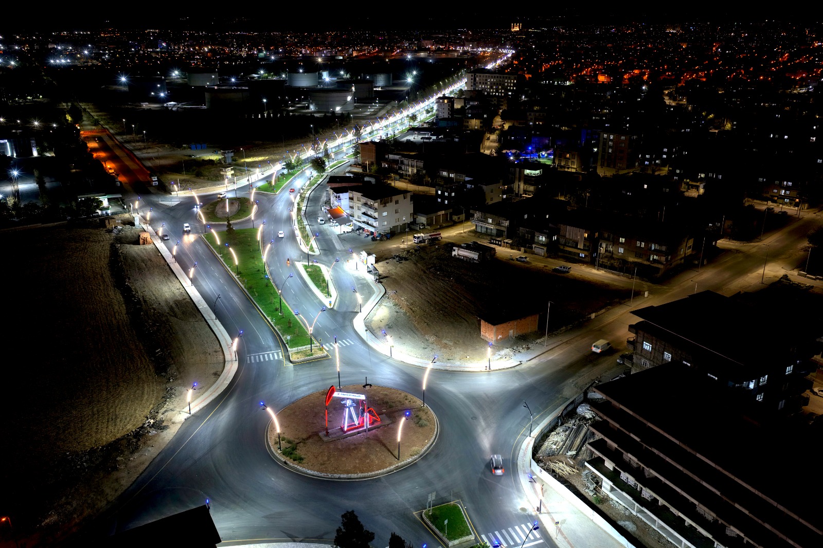 24 Km Aydınlatma Hattı Tamamlandı