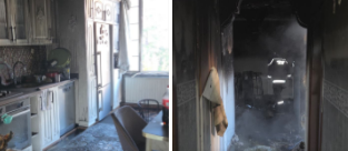 İTFAİYE MERDİVENİYLE KURTARILDILAR