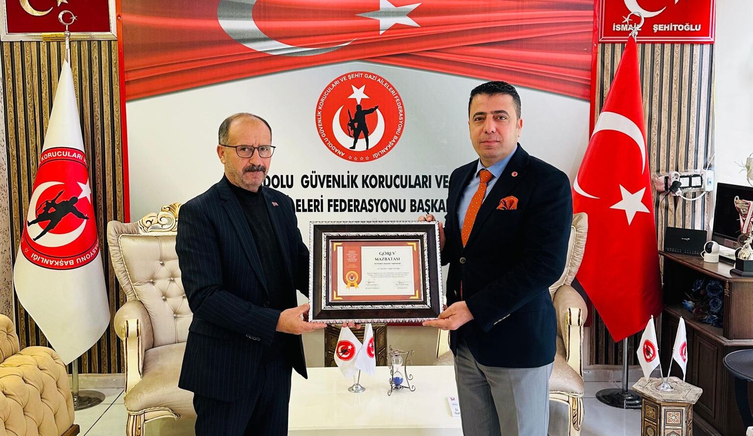 Anadolu Güvenlik Korucuları Federasyonu İl Başkan Yardımcılığına Mehmet Salih Öztürk getirildi