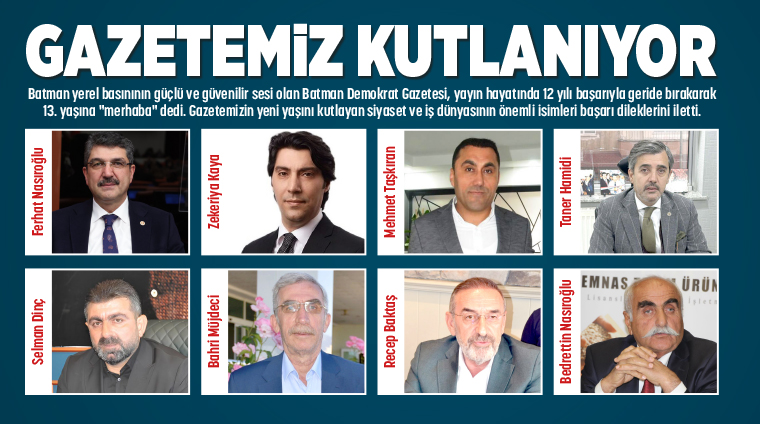 GAZETEMİZ KUTLANIYOR