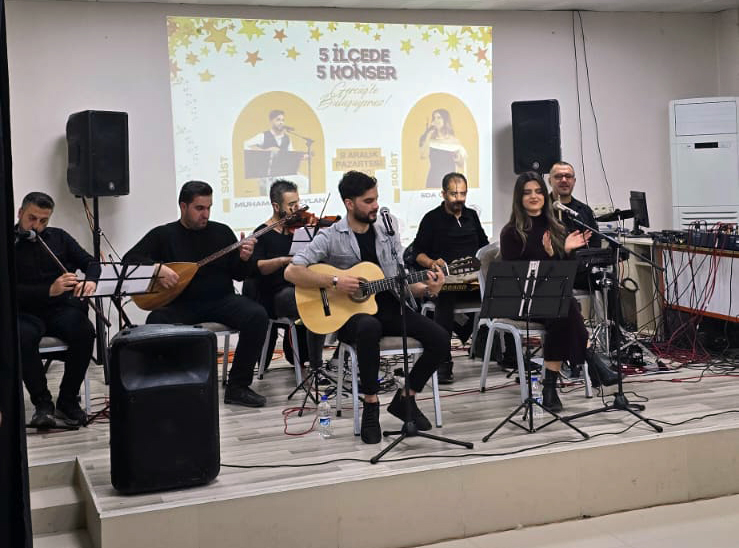 5 İlçede 5 Konser Turnesinin 2. Durağı Gercüş Oldu