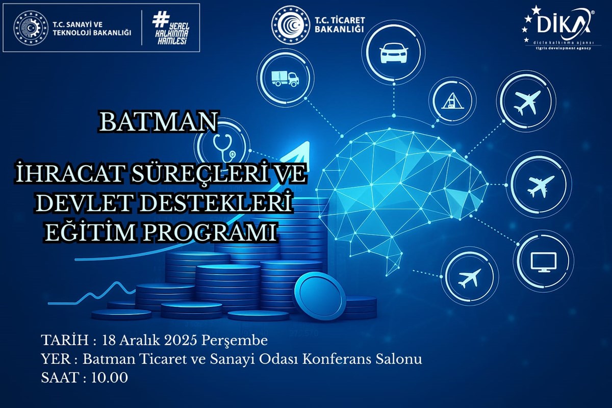 Batman’da İhracat Eğitimi Düzenlenecek