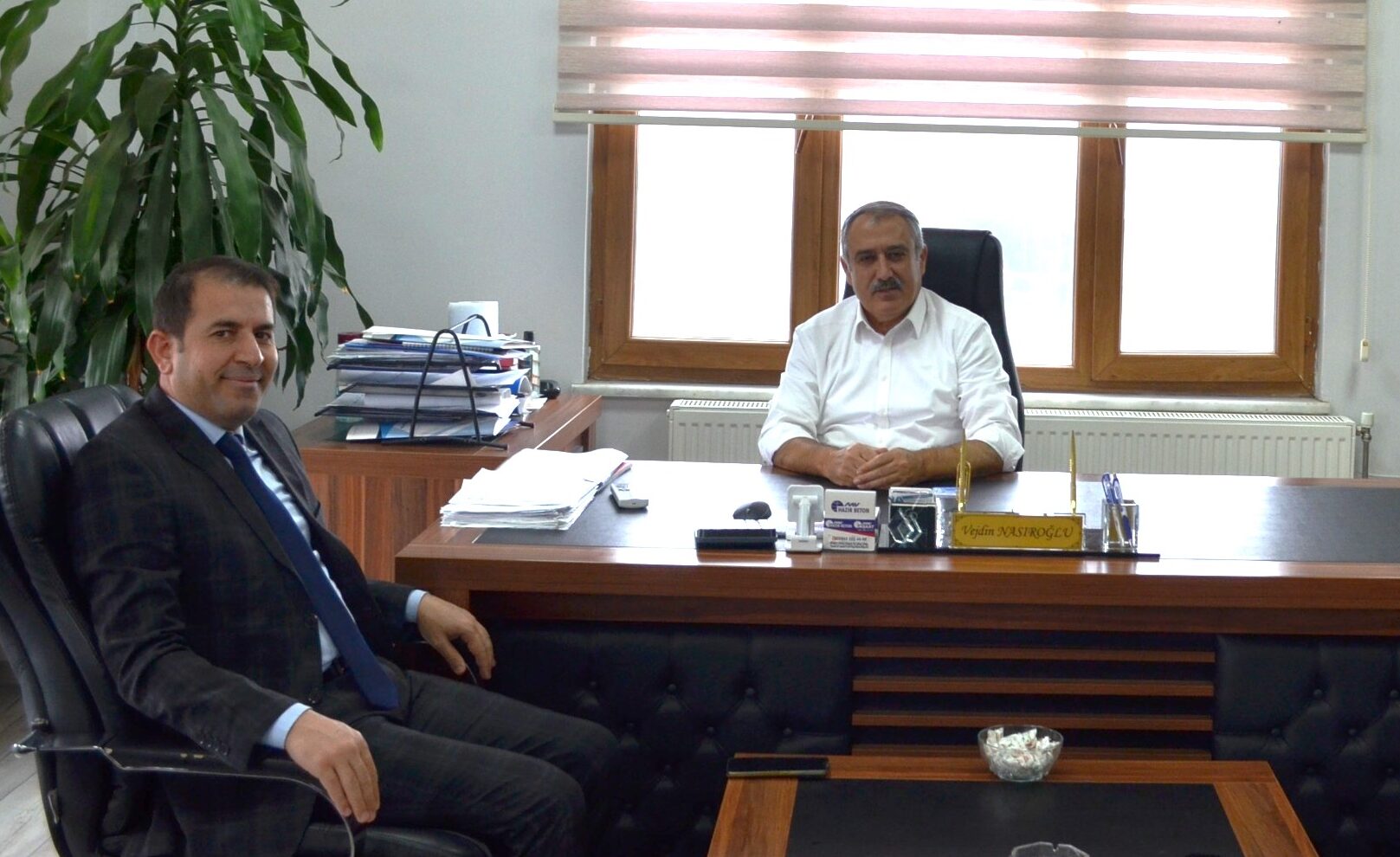 Müdür Gümüş’ten OSB Başkan Vekili Vecdin Nasıroğlu’na ziyaret