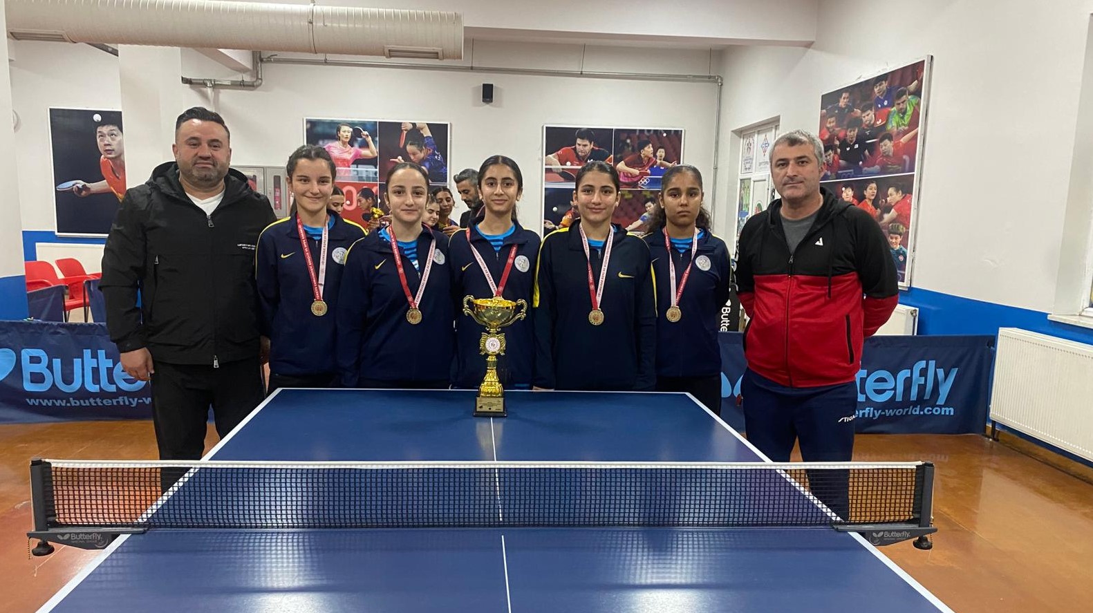 Batman Spor Lisesi’nden Masa Tenisinde Çifte Şampiyonluk