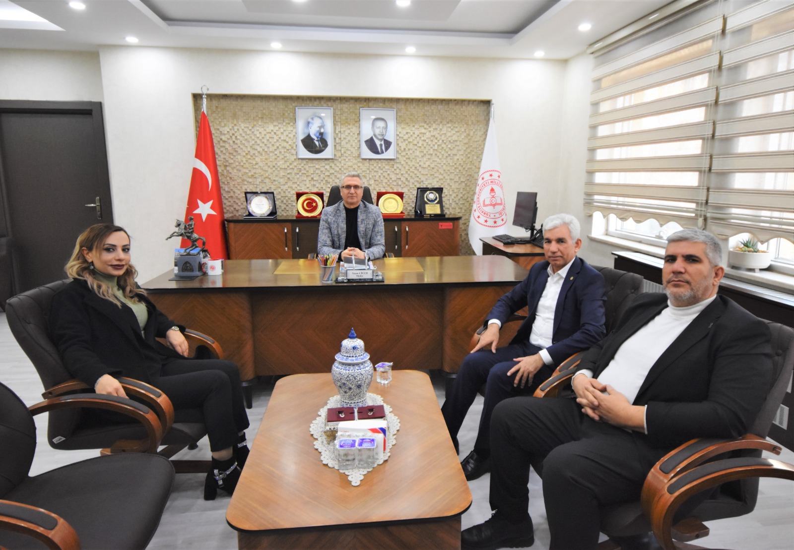 BESOB Başkanı Kaplan’dan İl Millî Eğitim Müdürü Ciğer’e ziyaret