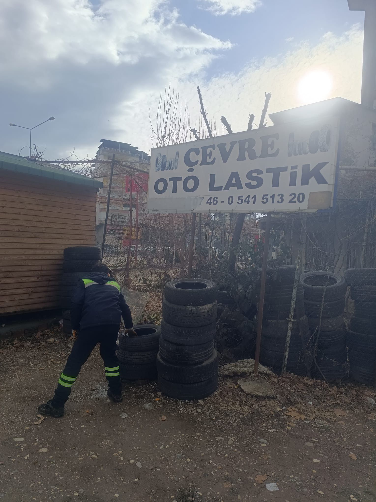 94 Ton Atık Lastik Geri Dönüşüme Kazandırıldı