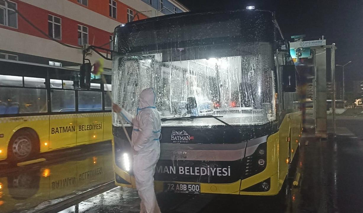 Toplu Taşımada Temizlik ve Bakım Sürüyor
