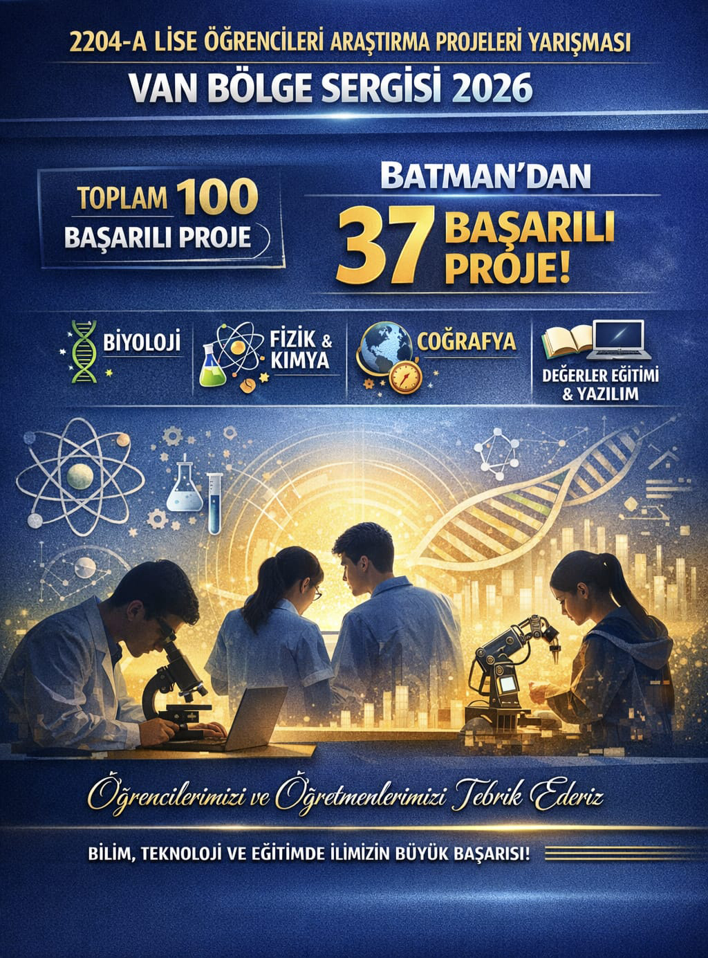 TÜBİTAK 2204-A’da Bölgenin Yıldızı Batman Oldu
