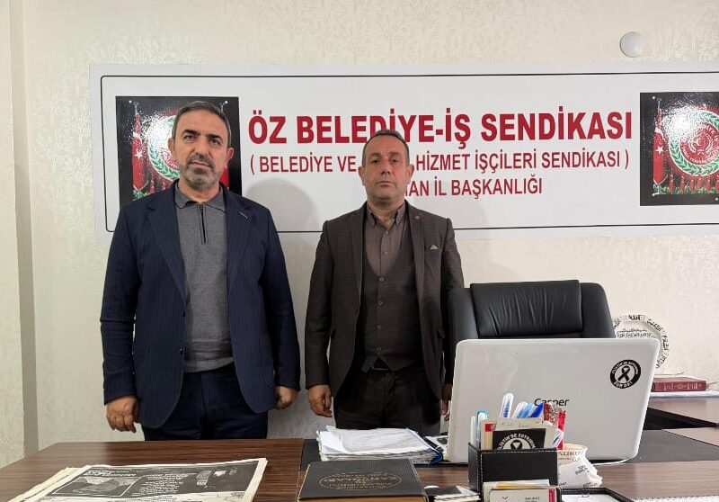 ASKON Başkanı Nasıroğlundan Öz Belediye-İş’e tebrik ziyareti