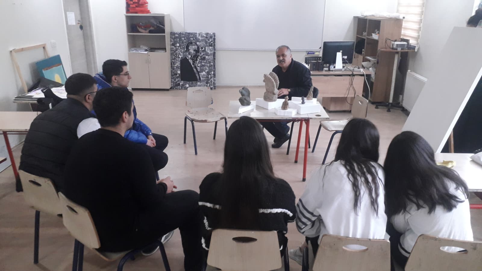 TED Koleji’nde Heykeltraşlık Dersi