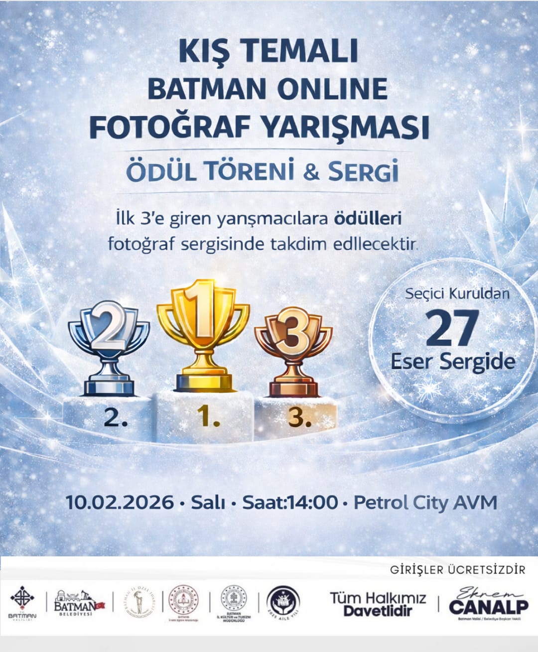 Batman’ın Kış Güzelliği Sanatla Buluşuyor: Fotoğraf Yarışması Sonuçlandı!