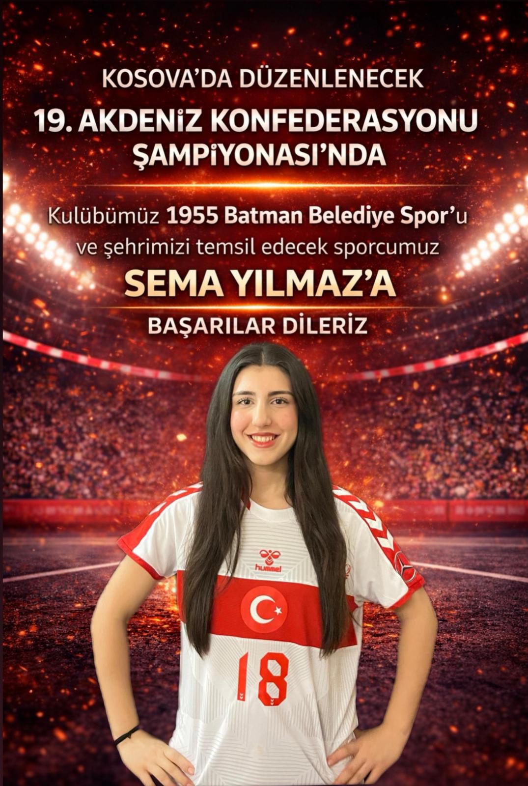 BATMANLI SEMA YILMAZ KOSOVA’DA MİLLİ FORMA GİYECEK