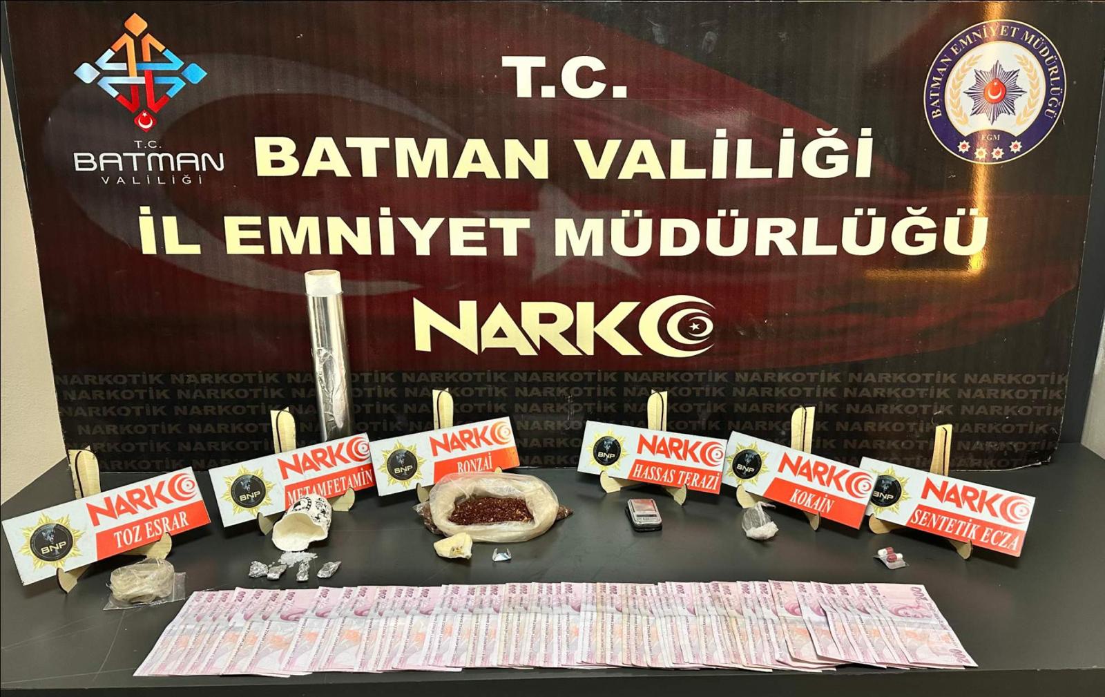 Batman’da Uyuşturucu Operasyonu: 5 Şüpheli Tutuklandı