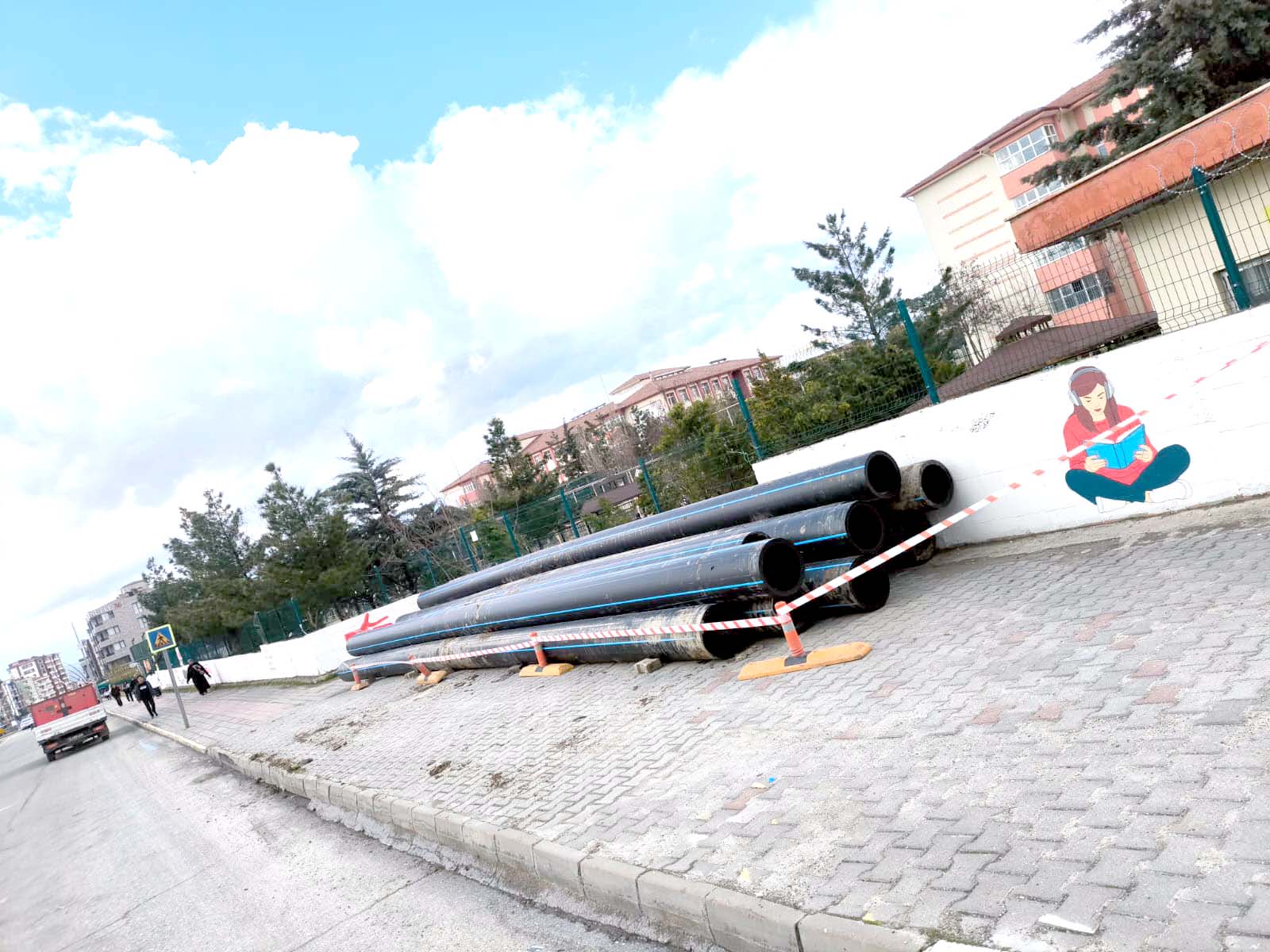 Bölgede Ana Su Hattı Yenileniyor
