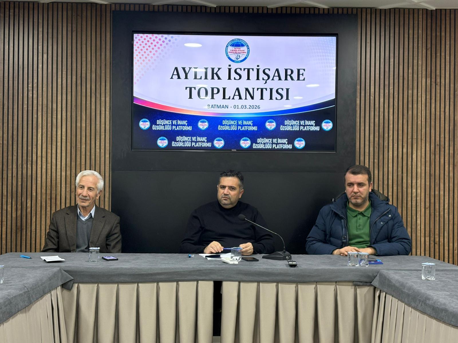 Batman Düşünce ve İnanç Özgürlüğü Platformu’ndan Gazze ve Bölgesel Gerilimlere Tepki