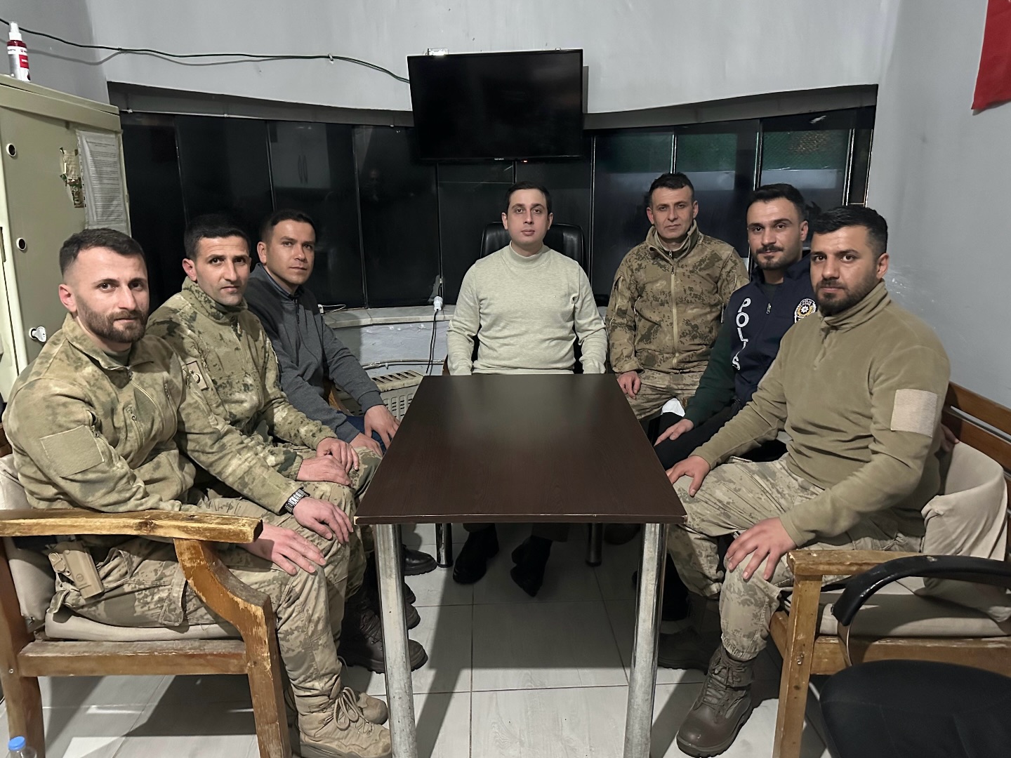 Kaymakam Başar’dan Koruculara Gece Ziyareti