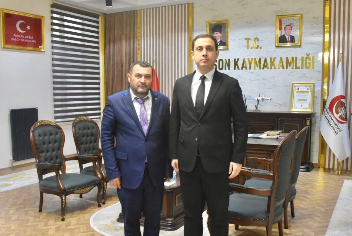 Şehit ve Gazi Aileleri Derneği Başkanı Özcan’dan Kaymakam Başar’a Ziyaret