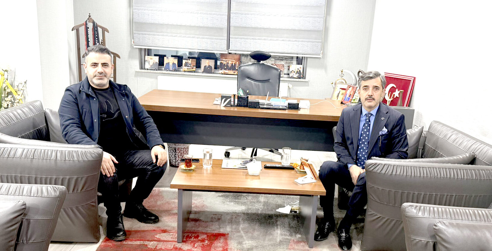 MHP İl Başkanı Çetin’den İş insanı Taner Hamidi’ye Ziyaret