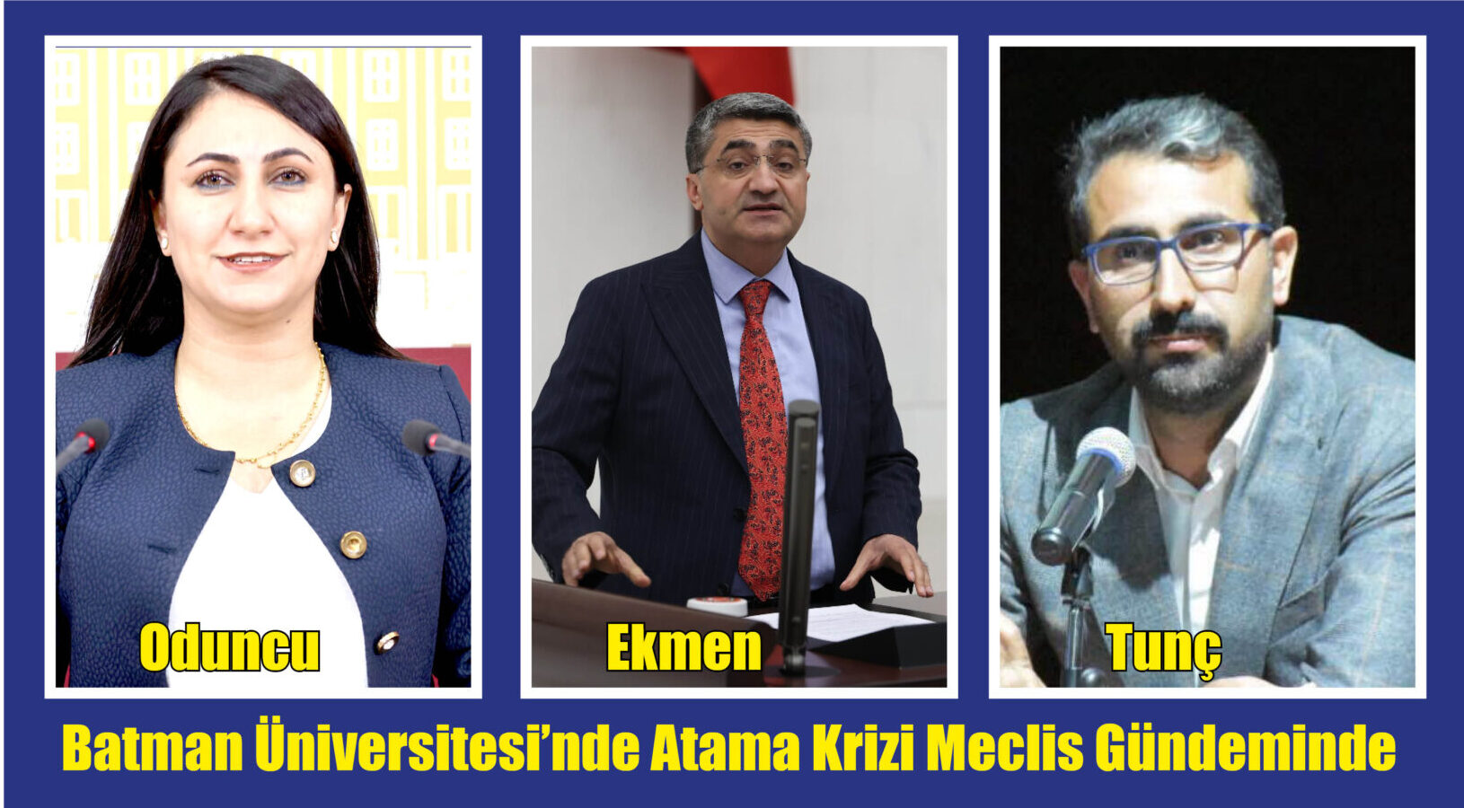 Batman Üniversitesi’nde Atama Krizi Meclis Gündeminde