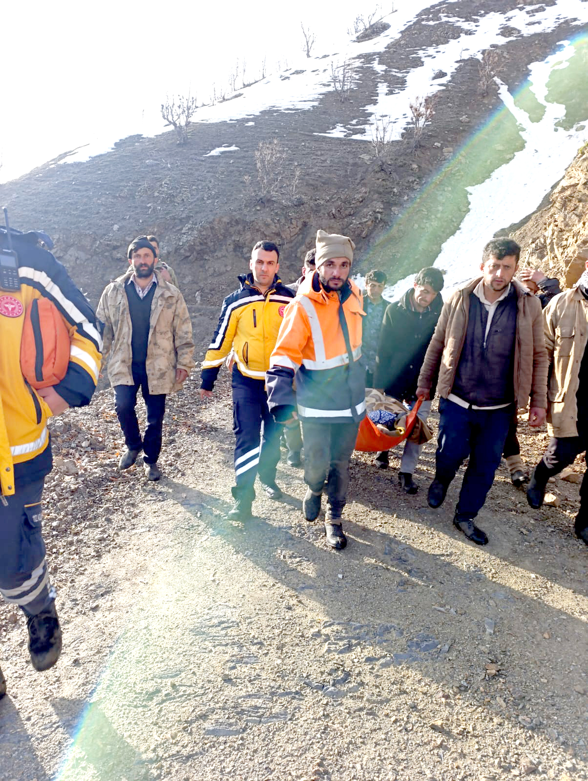 Sason’da Heyelana Rağmen Kanamalı Gebe Kurtarıldı