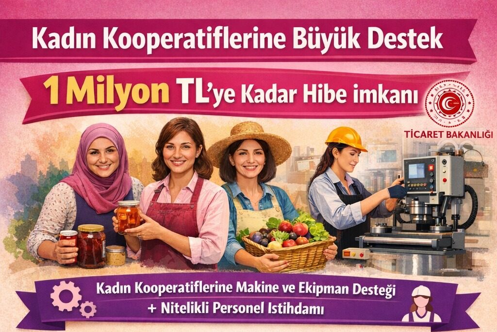 Kadın Kooperatiflerine 1 Milyon TL’ye Kadar Hibe Desteği