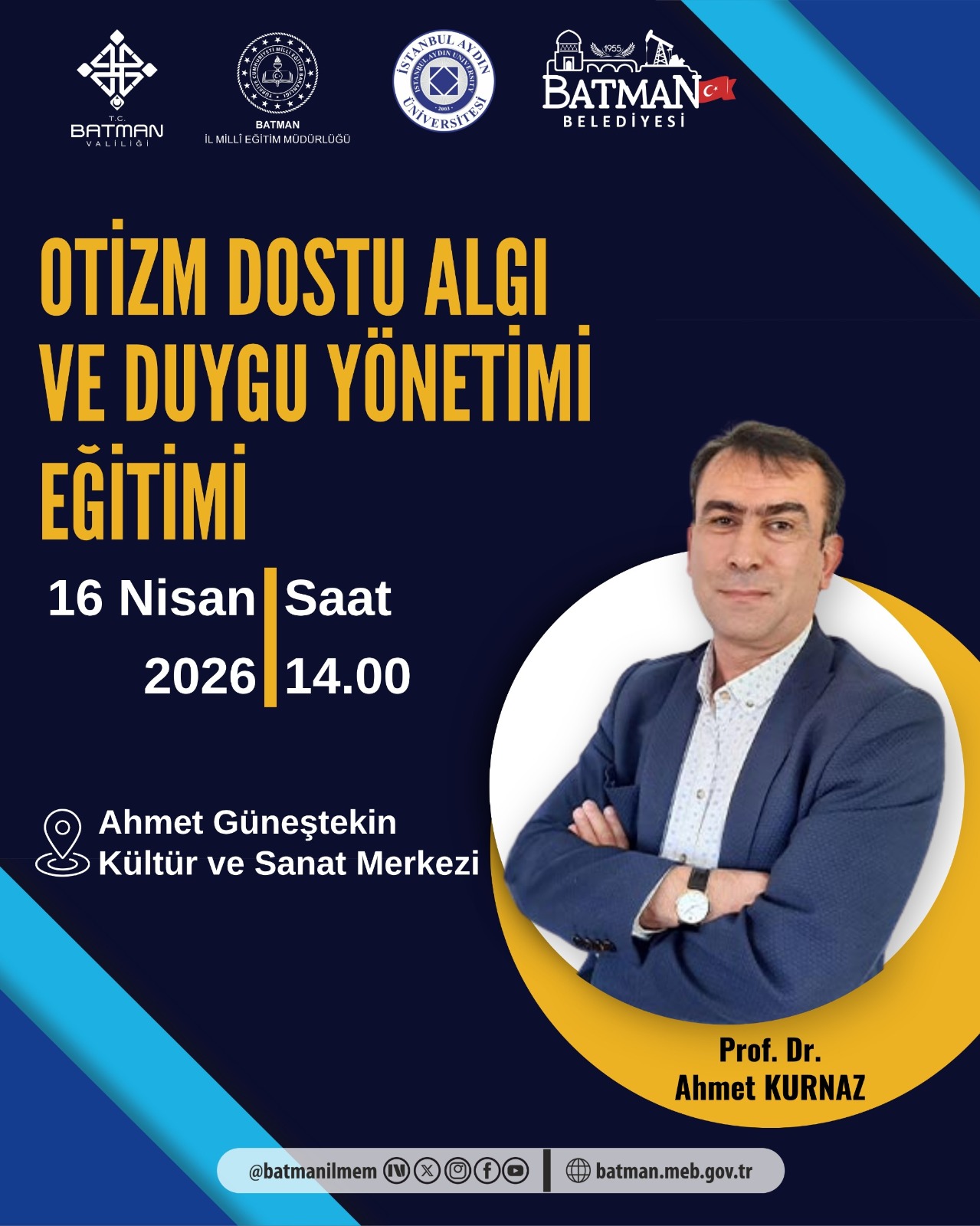“Otizm Dostu Algı ve Duygu Yönetimi Eğitimi” düzenleniyor