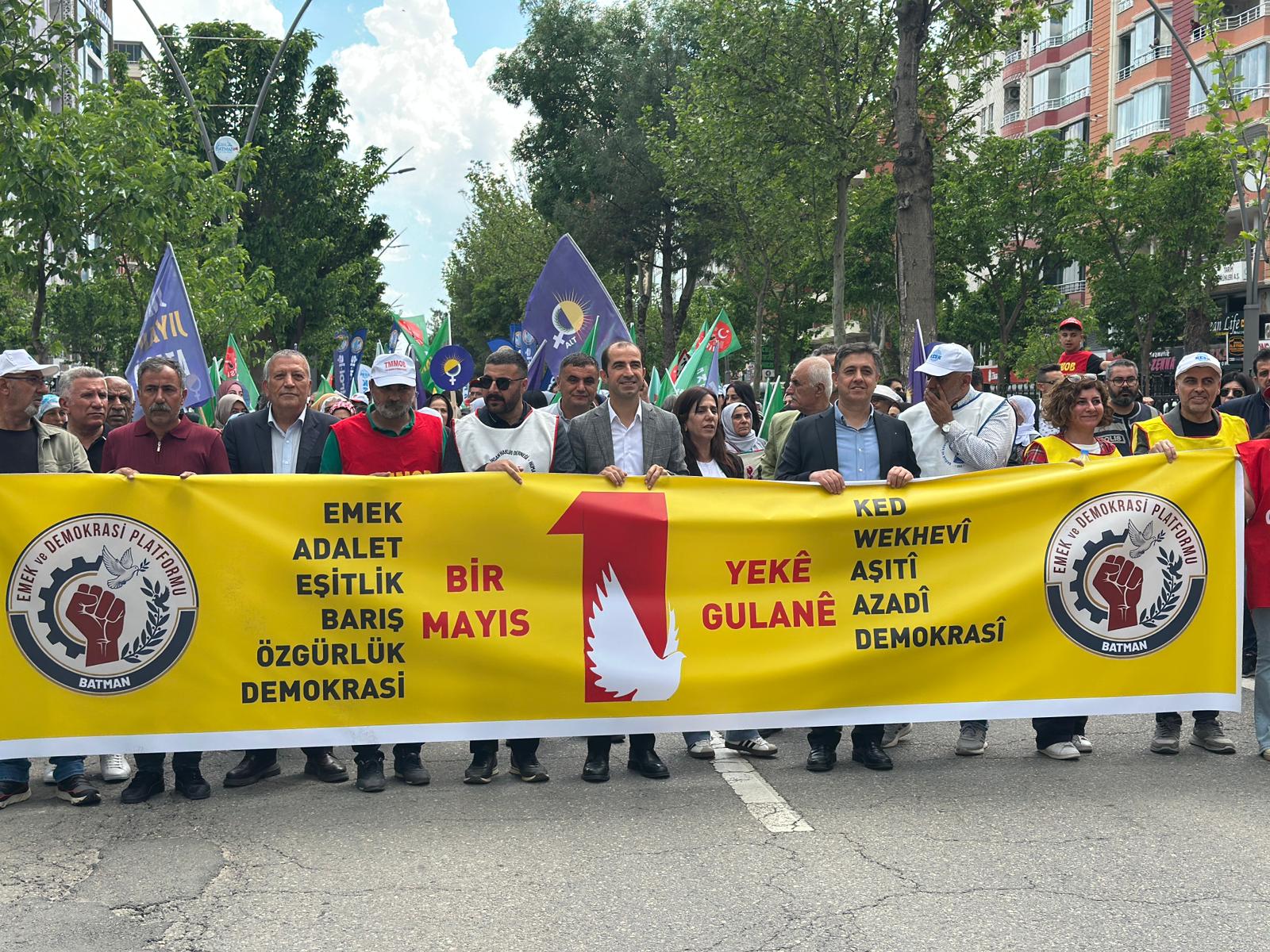 Batman’da 1 Mayıs’ta Tek Ses: “Emek, Adalet ve Eşitlik”