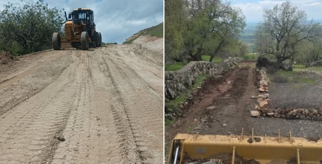 Kozluk’ta Köy Yolları Yenileniyor
