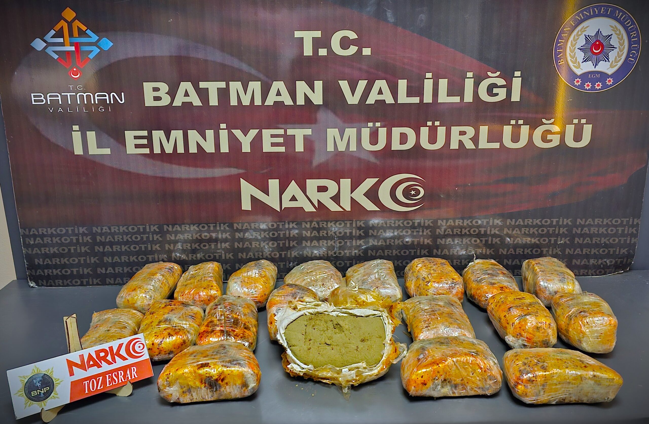 Kozluk Girişinde 11,5 Kilo Toz Esrar Ele Geçirildi